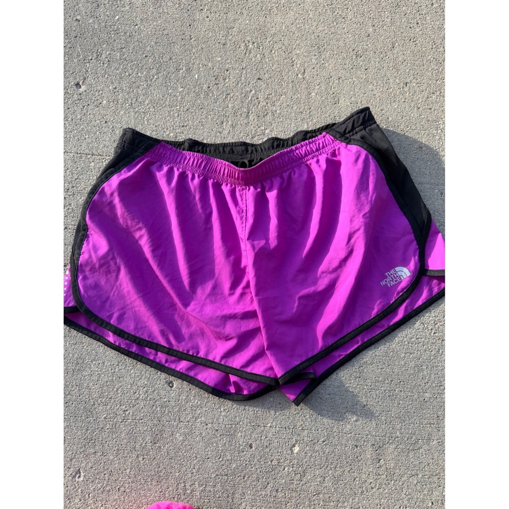 The North Face Flight Series Womens Purple Black Running Athletic Shorts Size M - Picture 1 of 6